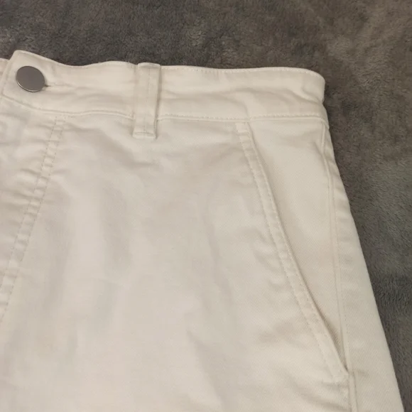 Everlane Moms Premium Button Fly Denim Jean Shorts Cut Off Wome Size 14 - Picture 2 of 16